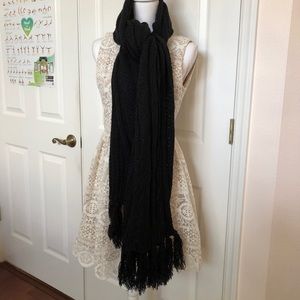 NWT Treasure & Bond Black Cable Knit Scarf